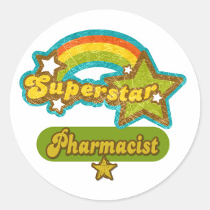 Superstar Apotheker Runder Aufkleber