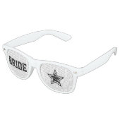 Superstar Bride Shades Fun Wedding Sonnenbrille (Schrägansicht)