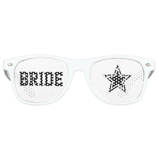 Superstar Bride Shades Fun Wedding Sonnenbrille (Vorderseite)