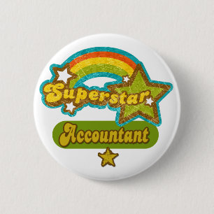 Superstar-Buchhalter Button