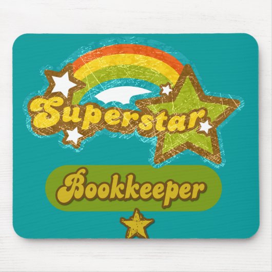 Superstar-Buchhalter Mousepad (Vorne)