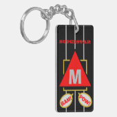 Superstar Cartoons Monogram Black Schlüsselanhänger (Vorderseite links)