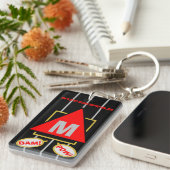 Superstar Cartoons Monogram Black Schlüsselanhänger (Vorderseite rechts)