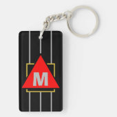 Superstar Cartoons Monogram Black Schlüsselanhänger (Rückseite)