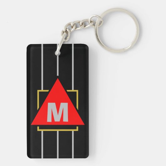 Superstar Cartoons Monogram Black Schlüsselanhänger (Rückseite)