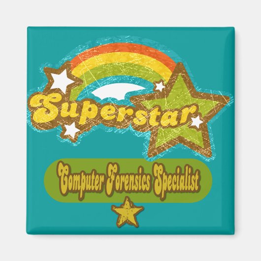 Superstar-Computer-Forensik-Spezialist Magnet (Vorne)