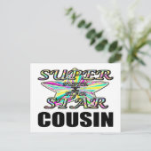Superstar-Cousin Postkarte (Stehend Vorderseite)