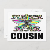 Superstar-Cousin Postkarte (Vorne/Hinten)