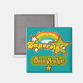 Superstar-Datenanalyst Magnet (Vorderseite/Rückseite)