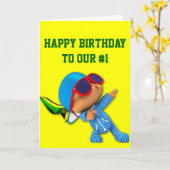 Superstar der Peekaboozahl 1 Karte (Gelbe Blume)