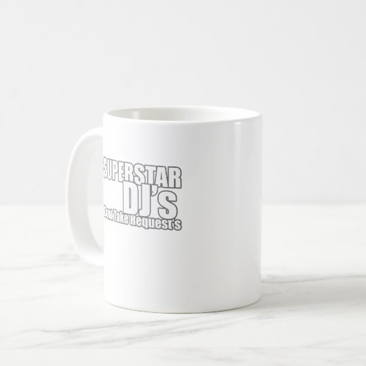 Superstar DJ Kaffeetasse (Vorderseite Links)