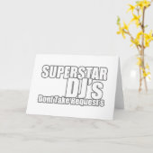 Superstar DJ Karte (Gelbe Blume)
