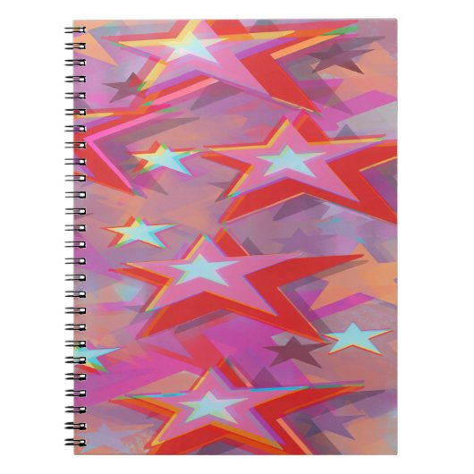 Superstar Dreidimensionales Design Notizblock (Vorderseite)