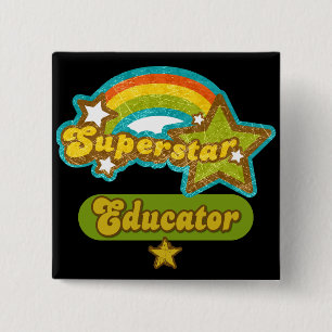 Superstar-Erzieher Button