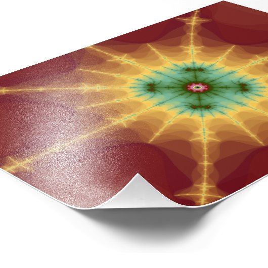 Superstar - Fraktal Art Fotodruck (Ecke)