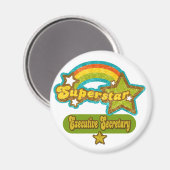 Superstar Führungskraft Secretary Magnet (Vorderseite/Rückseite)