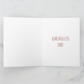 Superstar Giraffe, Cooler Vatertag Karte (Innenseite)