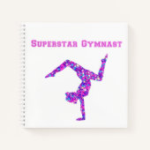 Superstar Gymnast Spiral Notebook Notizblock (Vorderseite)