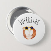 SUPERSTAR Happy Guinea Button (Vorne & Hinten)