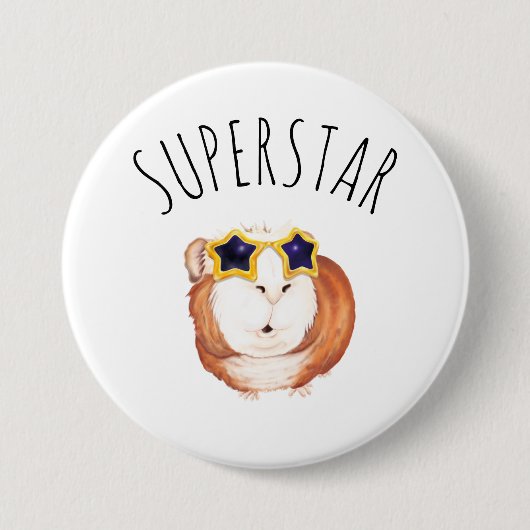 SUPERSTAR Happy Guinea Button (Vorderseite)