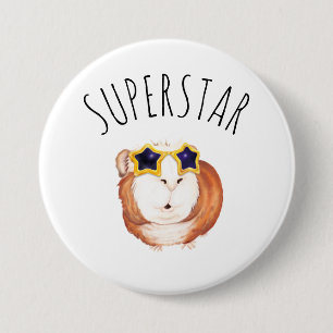 SUPERSTAR Happy Guinea Button