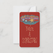 Superstar Kid's Doodle School Valentine Mitteilungskarte (Vorderseite)