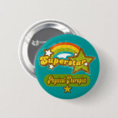 Superstar-körperlicher Therapeut Button (Vorne & Hinten)