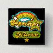 Superstar-Krankenschwester Button (Vorderseite)