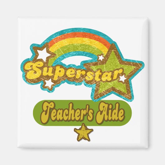 Superstar Lehrerin Aide Magnet (Vorne)