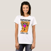 SUPERSTAR lustige Gibby Cat (Ginger) Damen T - Shi T-Shirt (Vorne ganz)