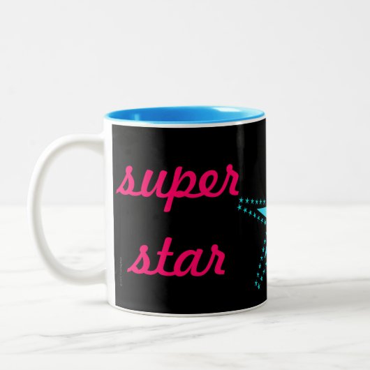 Superstar-Mama Zweifarbige Tasse (Links)