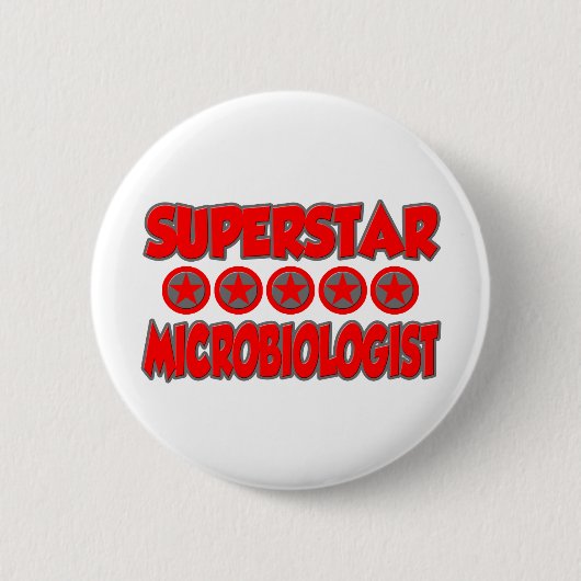 Superstar Microbiologe Button (Vorderseite)