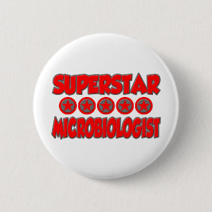 Superstar Microbiologe Button