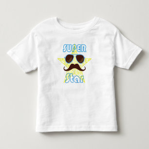 Superstar mit Sonnenbrille und Schnurrbart Kleinkind T-shirt