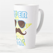 Superstar mit Sonnenbrille und Schnurrbart Milchtasse (Rechte Ecke)