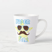Superstar mit Sonnenbrille und Schnurrbart Milchtasse (Rechts)