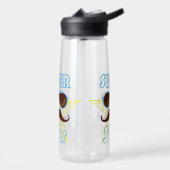 Superstar mit Sonnenbrille und Schnurrbart Trinkflasche (Links)