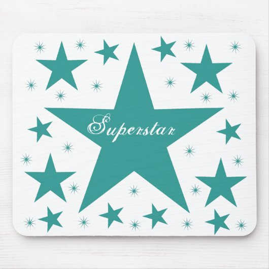 Superstar Mousepad, Aquamarin Mousepad (Vorne)