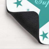Superstar Mousepad, Aquamarin Mousepad (Ecke)