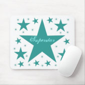 Superstar Mousepad, Aquamarin Mousepad (Mit Mouse)