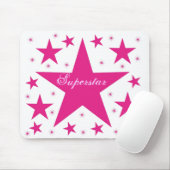 Superstar Mousepad, rosa Mousepad (Mit Mouse)
