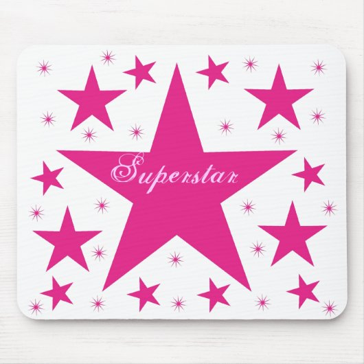 Superstar Mousepad, rosa Mousepad (Vorne)