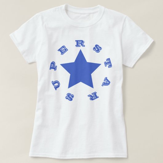 SUPERSTAR | Navy Blue Star Women's Basic T - Shirt (Design vorne)