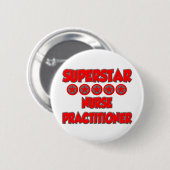 Superstar Nurse Practitioner Button (Vorne & Hinten)