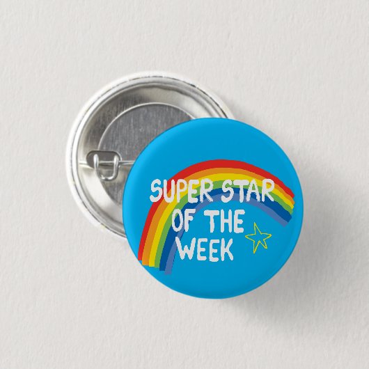 Superstar of the week badge button (Vorne & Hinten)