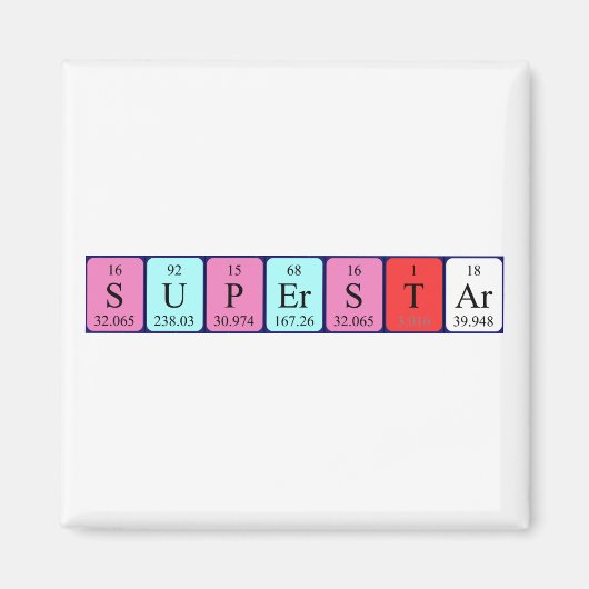 Superstar Periodenmagnet Magnet (Vorne)