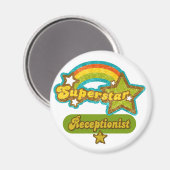Superstar Receptionist Magnet (Vorderseite/Rückseite)