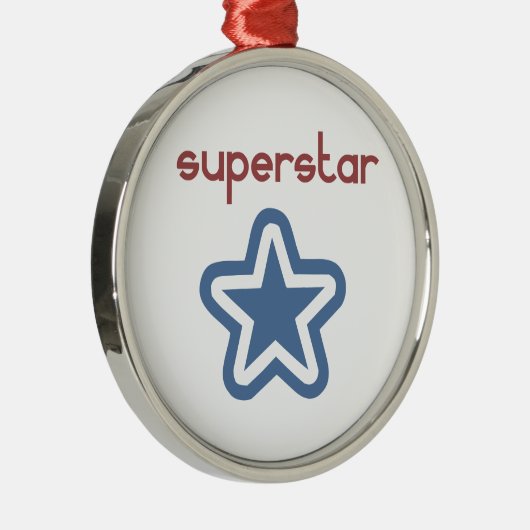 SUPERSTAR SILBERNES ORNAMENT (Rechts)