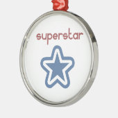 SUPERSTAR SILBERNES ORNAMENT (Links)