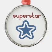 SUPERSTAR SILBERNES ORNAMENT (Vorne)